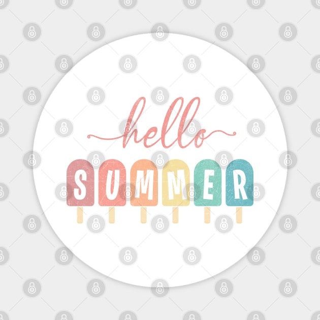 Hello Summer Ice Cream Magnet by AdoptCat